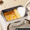 Ceramic Non-Stick Tamagoyaki Egg Roll Pan - Square Flat Bottom Frying Pan for Breakfast Pancakes