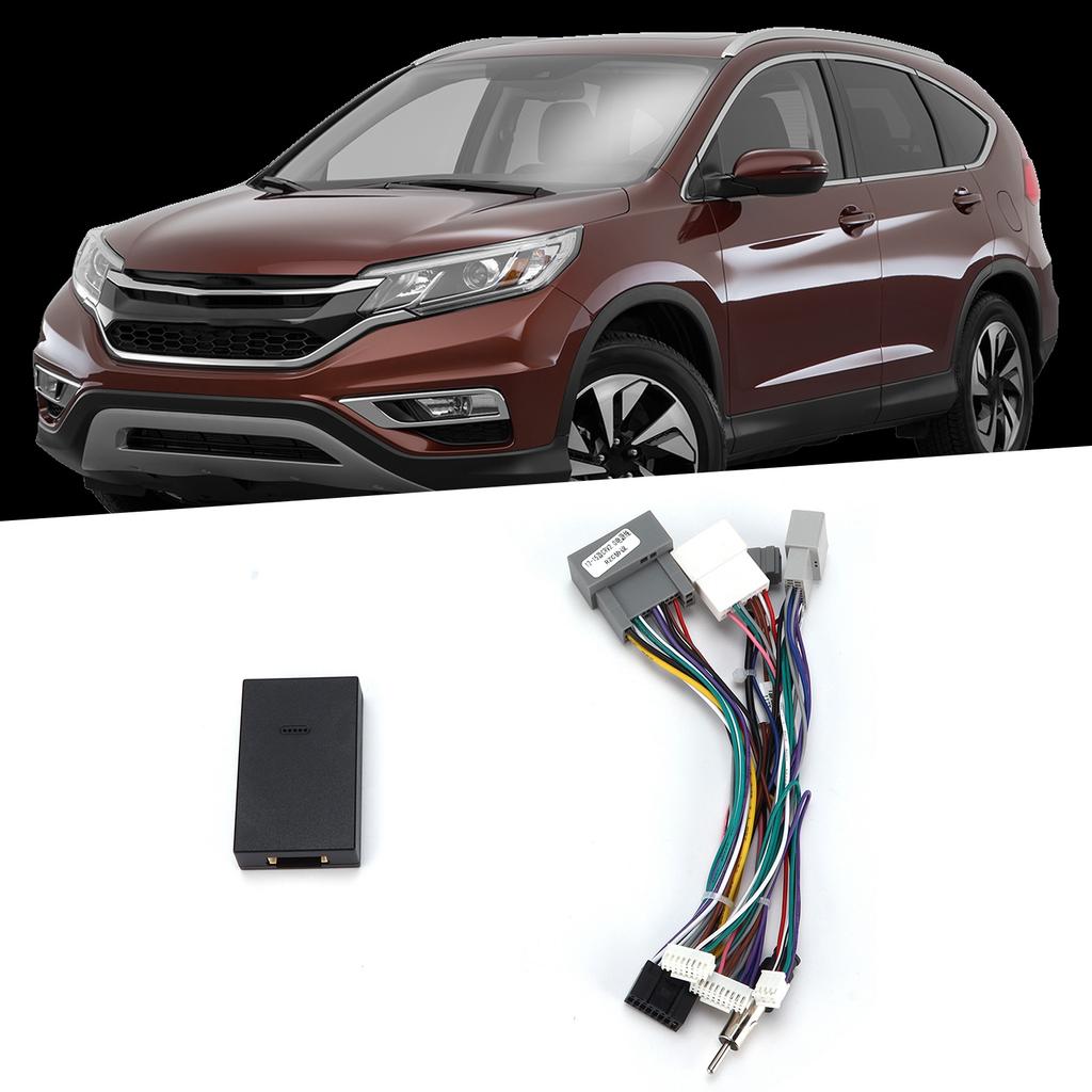 16Pin Audio Wire Harness Adapter Power Cable with Canbus Box Replacement for CRVCivic 2012?2015