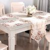 Table Runner Embroidery Lace Fabric Flower Translucent Tablecloth Decor Top Sale