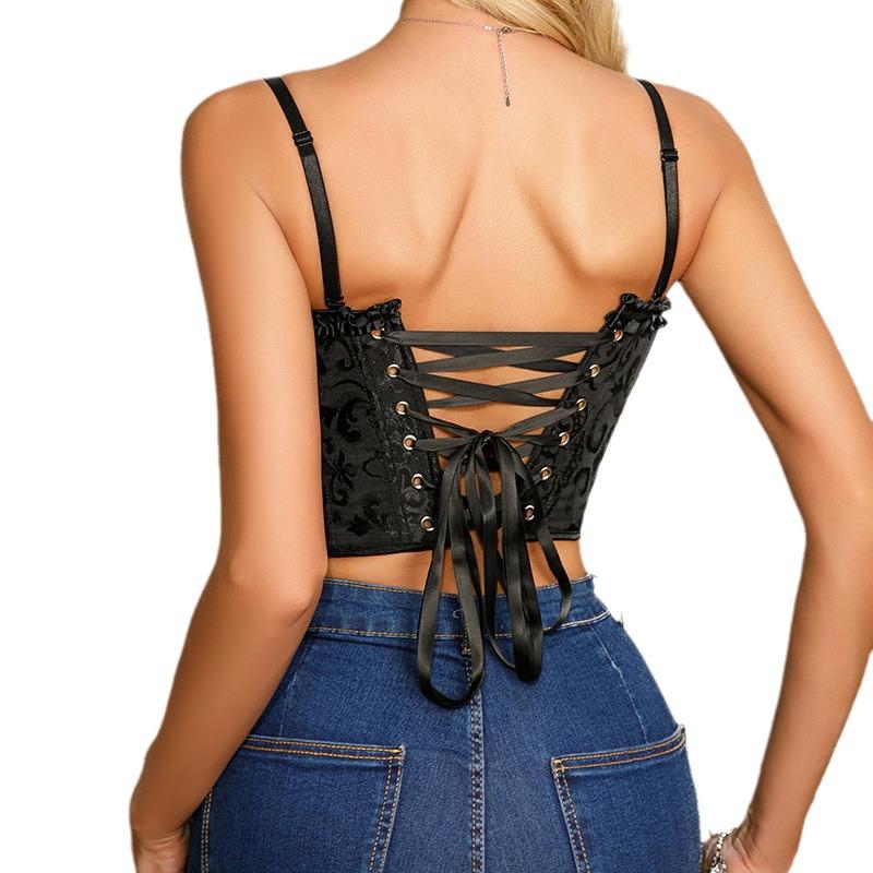 Kadınlar İçin Yeni Askılı Dantelli Push-up Bantlı Şekillendirici