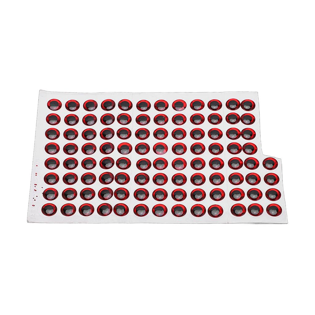 100 Stück 10mm Künstliche Angelaugen Fischaugen Aufkleber Angelzubehör Tackle Angelköder