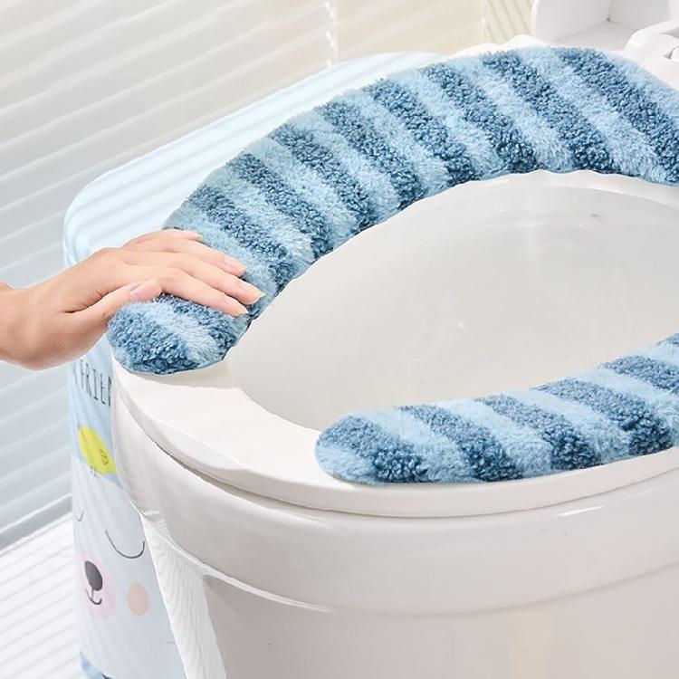 Klebende Toilettensitzauflage mit weichem Stoff und robuster Konstruktion für lange Haltbarkeit Toilettensitzbezug