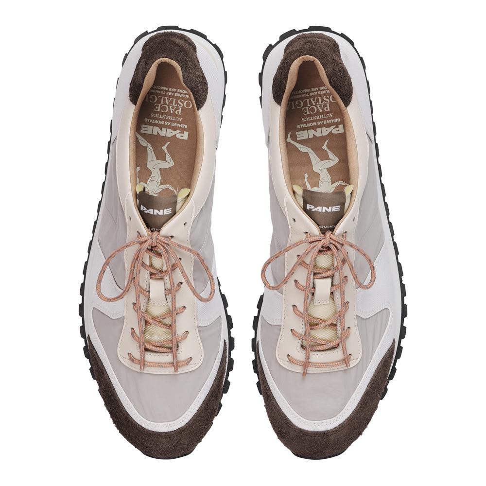 PANE Pace Nostalgia Model SNOW GRAVEL Snowfield Gravel Cushioning Slip Resistant Low top Casual Shoes Unisex Light Gray PN5174BRN20B