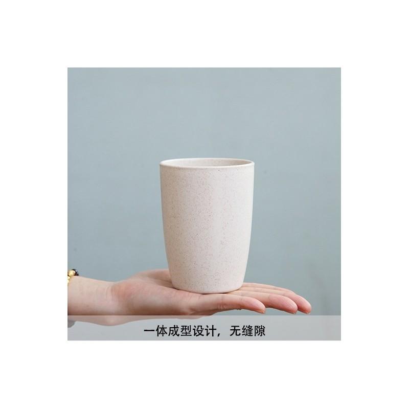 Wheat Straw Circular Mouthwash Cup With Modern Design Suitable For Gifts