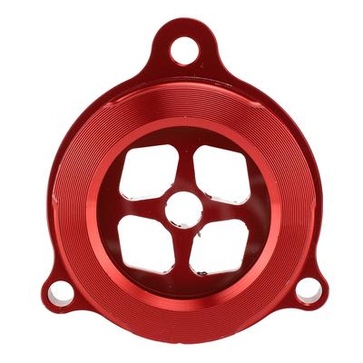 Clear Engine Oil Filter Cover Aluminium Alloy CNC Machining Oil Filter Protector Guard Cap for Raptor 700 700R Red