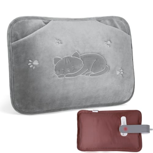 Rechargeable Hot Water Bottle [Large Size & Insulated Pocket Design] Eco-Friendly Hot Water Bottle, Keeps Warm for 4-12 Hours, Energy-Saving, Includes