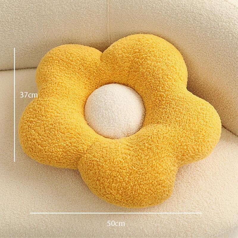 Ins Flower Plush Pillow Creative Sofa Stuffed Cushion Bedroom Home Decor Friends Gift