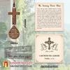 With Pendant Car Rearview Mirror Hanging Lightweight Keychain Ornament Bible Verse Charm Wood Cross Pendant