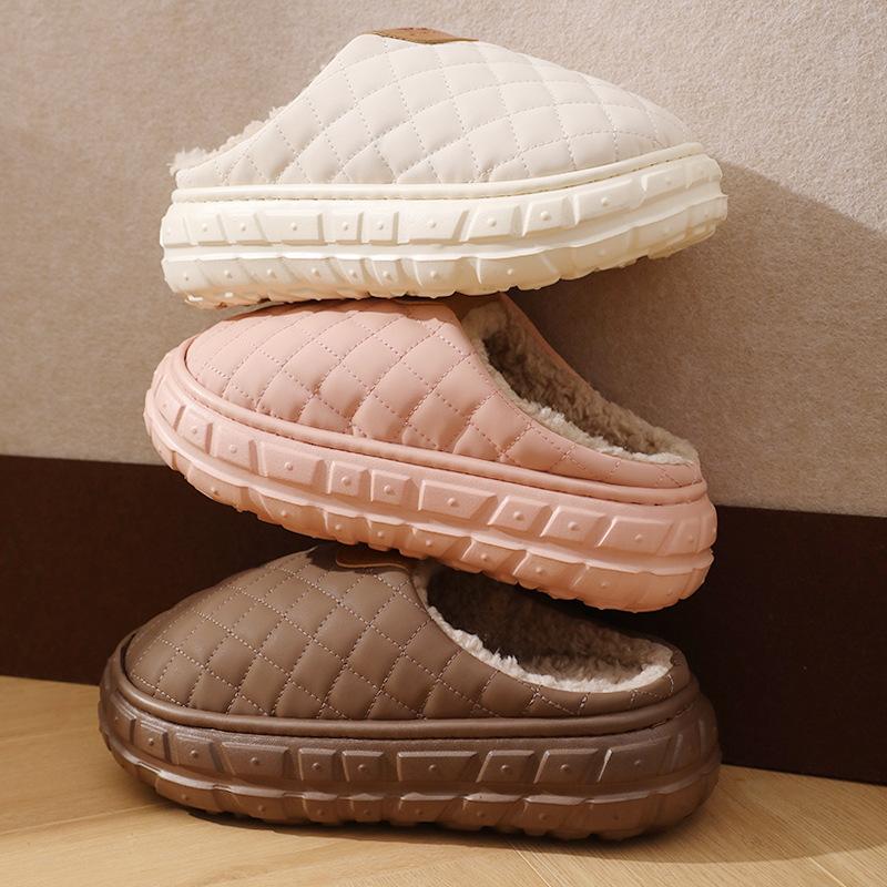 Cotton slippers thick bottom home tire bottom warm non-slip waterproof cotton mop