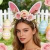 Easter Bunny Headband Adjustable Soft Glitter Cartoon Costume Decoration Adult Kids Party Favor Headband For Cosplay Photo Booth