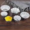 1Pcs Pudding Cup Molds Mini Fluted Cake Pans Non-Stick Jelly Molds Fast Heat-Up Aluminum Alloy Baking Cup Moulds
