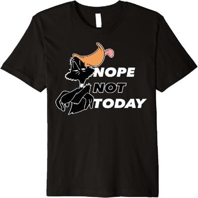 Looney Tunes Daffy Duck Nope Not Today Premium T-Shirt