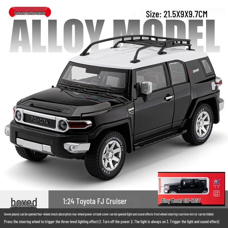 Toyota FJ Cruiser 1:24 Alloy Model Toy Car with Sound & Light Features