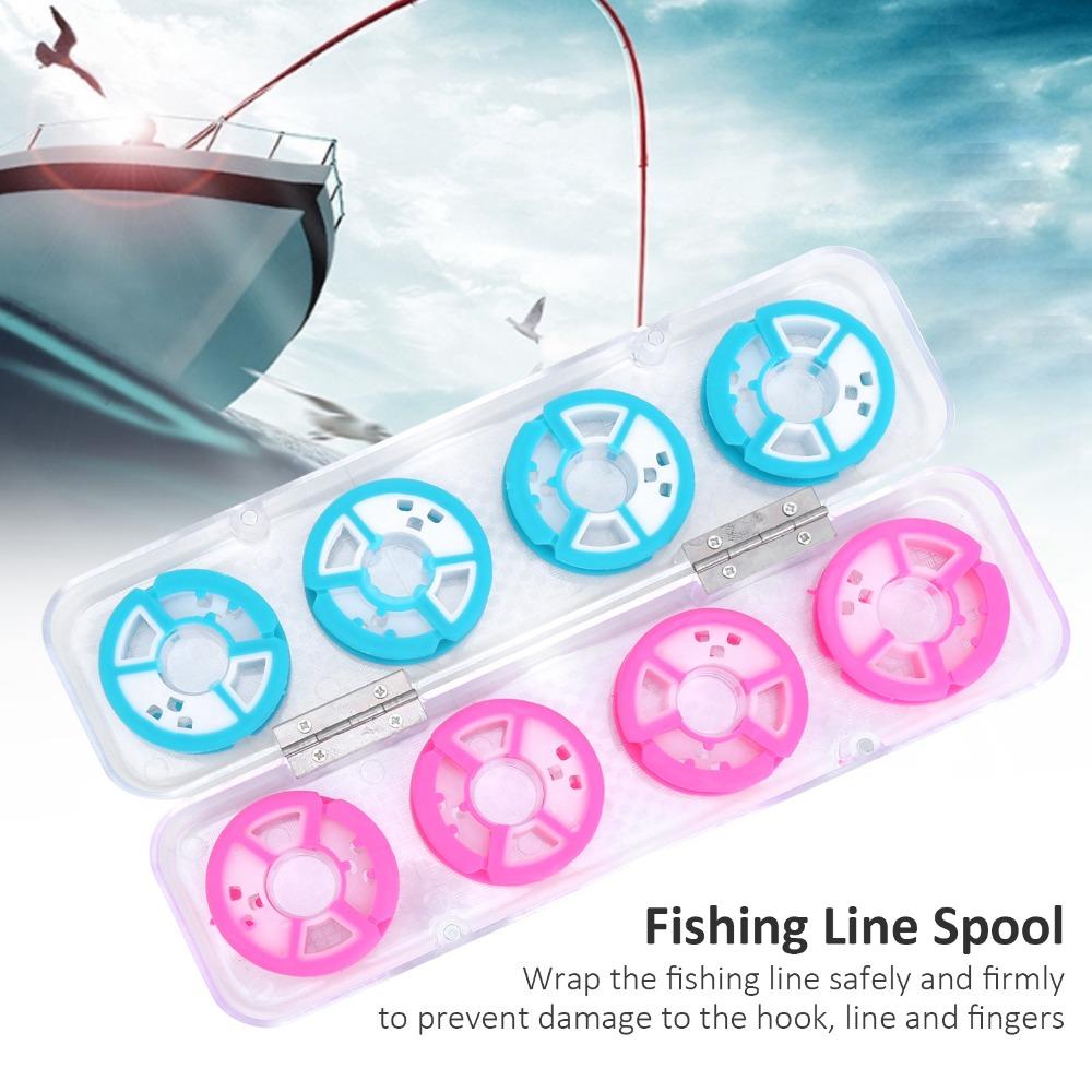 2 Boxes 8/12 Axis Fishing Line Storage Spool Fishing Line Winding Board  Tackle Accessories