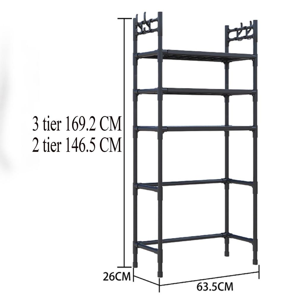 Storage Shelf Above the Washing Washing Machine Storage Bathroom Storage Laundry Toilet Storage Easy To Easy To Layers In Machine, Rack, Rack, 3-tier