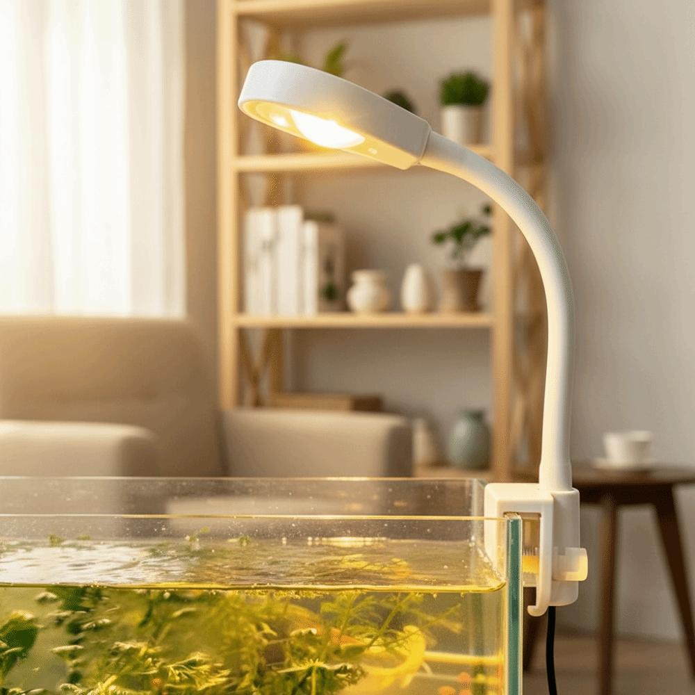 Infinitely Variable Dimming Aquarium Light 3-color Fish Tank Lamp LED Fish Tank Light  Nano Tank