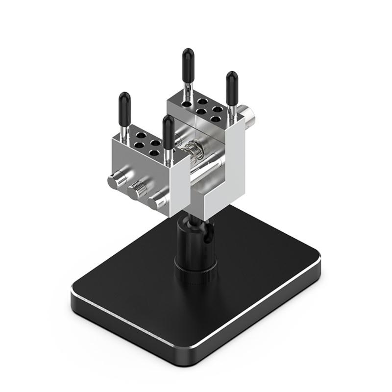 

Compact Aluminum Hobby Clamp Vise with 14 Position Spring Loaded Jaw and Antislip Silicone Rod Suitable for Model Making 1