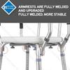 Toilet Chair for Elderly Safe Non-slip Bathroom Shower Chair Pregnant Women Bathroom Shower Seat with Durable Aluminum