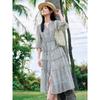 Qiwen Star Track Skirt Jiuzi Anna Koubo Xifeng Chiffon Cake Skirt Dress Women's 2025 Summer New Style