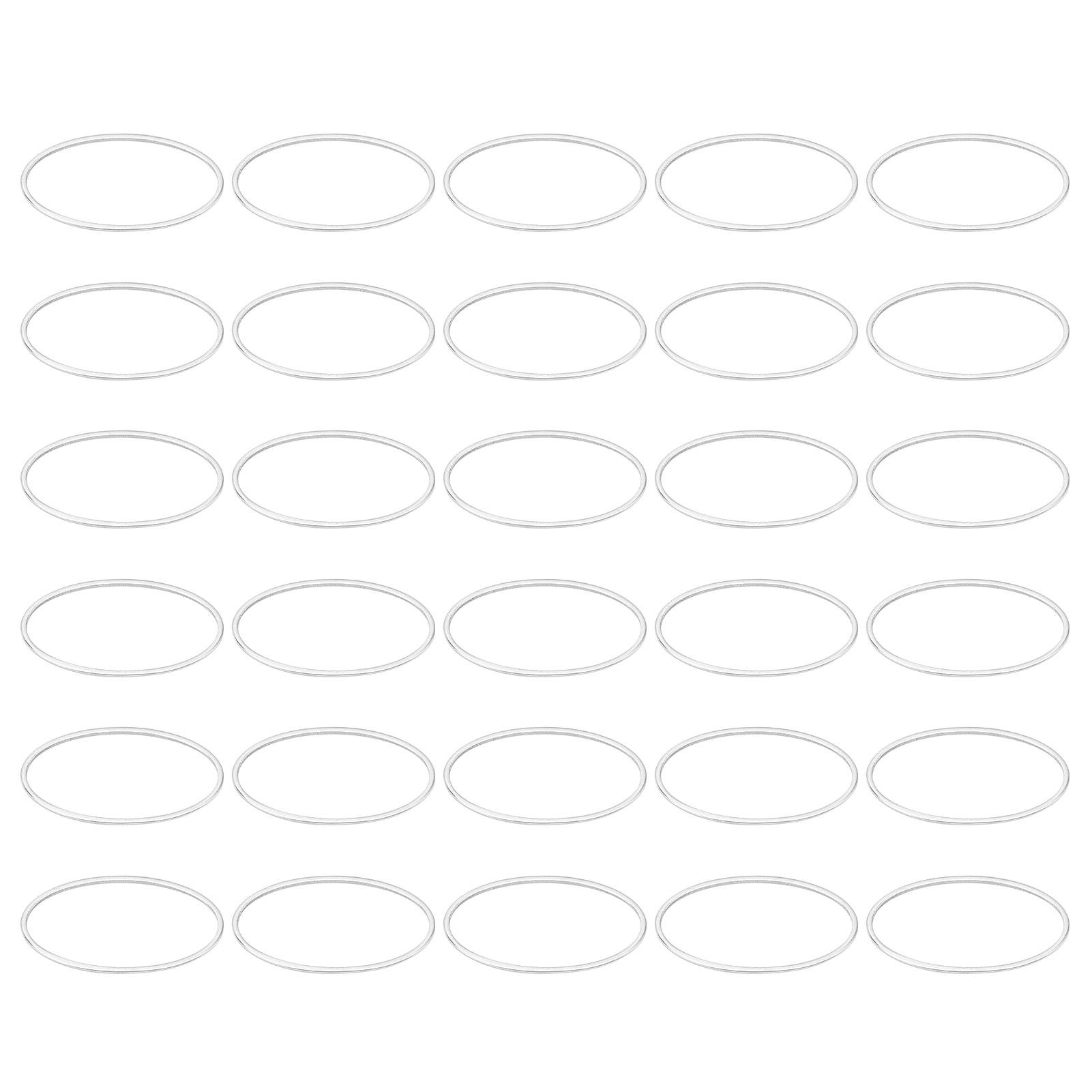 

DIY Open Bezels Hollow Frame Pendant Resin Craft Bezels Jewelry Making Supplies AccessoryOval Shape 30pcs L