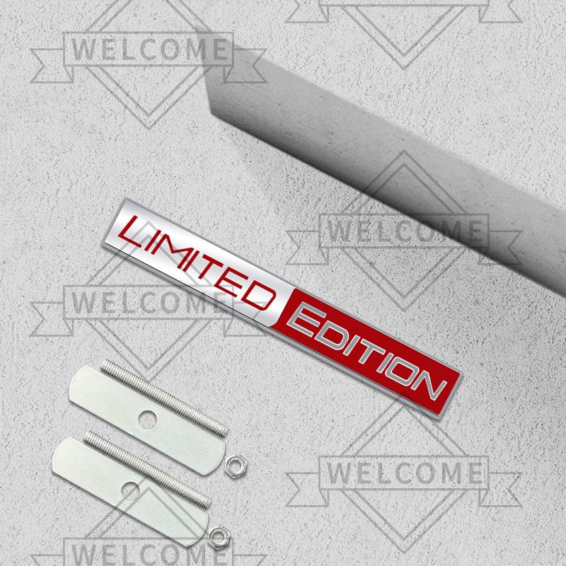 3D Car Stickers Limited Edition Grille Emblem Auto Body Badge Trunk Decal For Toyota Fiat Honda Skoda Peugeot Nissan Accessories