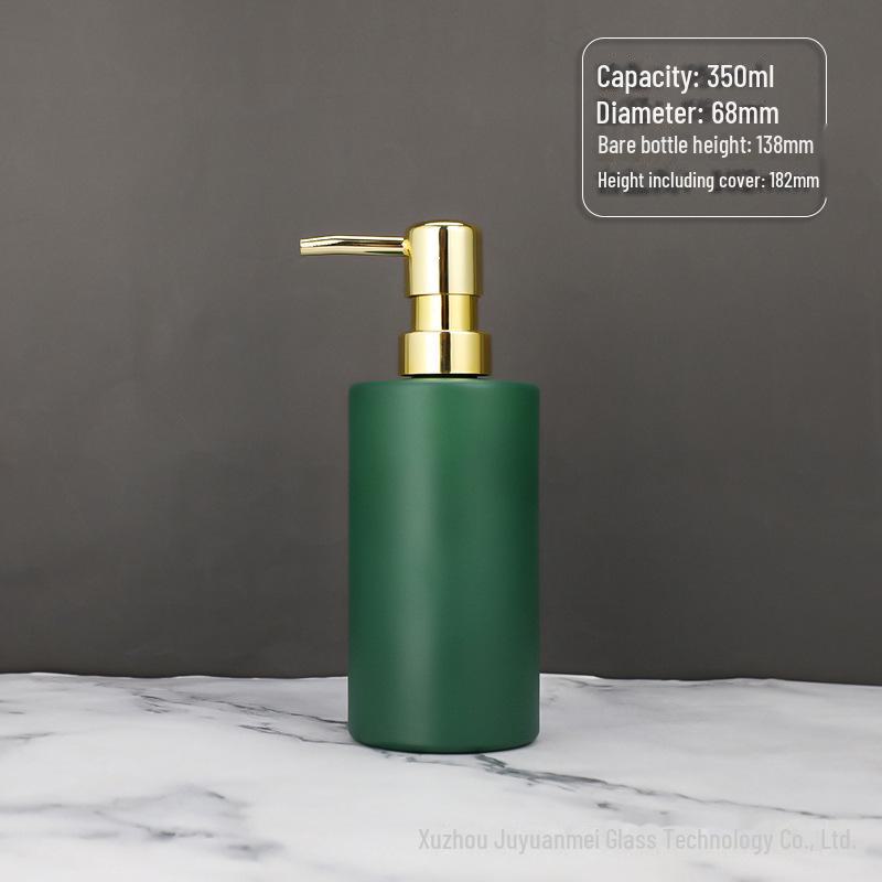 Nordic Style Glass Lotion & Soap Bottle for Home, Hand Sanitizer, and Hotel Shower Gel