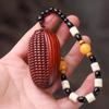 Small-Leaf Red Sandalwood Pendant: Wealth-Attracting Pixiu, Gourd, Dragon, Tortoise Design