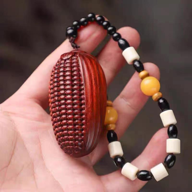 Small-Leaf Red Sandalwood Pendant: Wealth-Attracting Pixiu, Gourd, Dragon, Tortoise Design