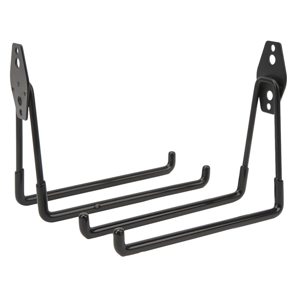 4 Pcs Garage Hook Heavy Duty Strong Bearing Tool Hanger Square and Curved Wall Mounted Hanging