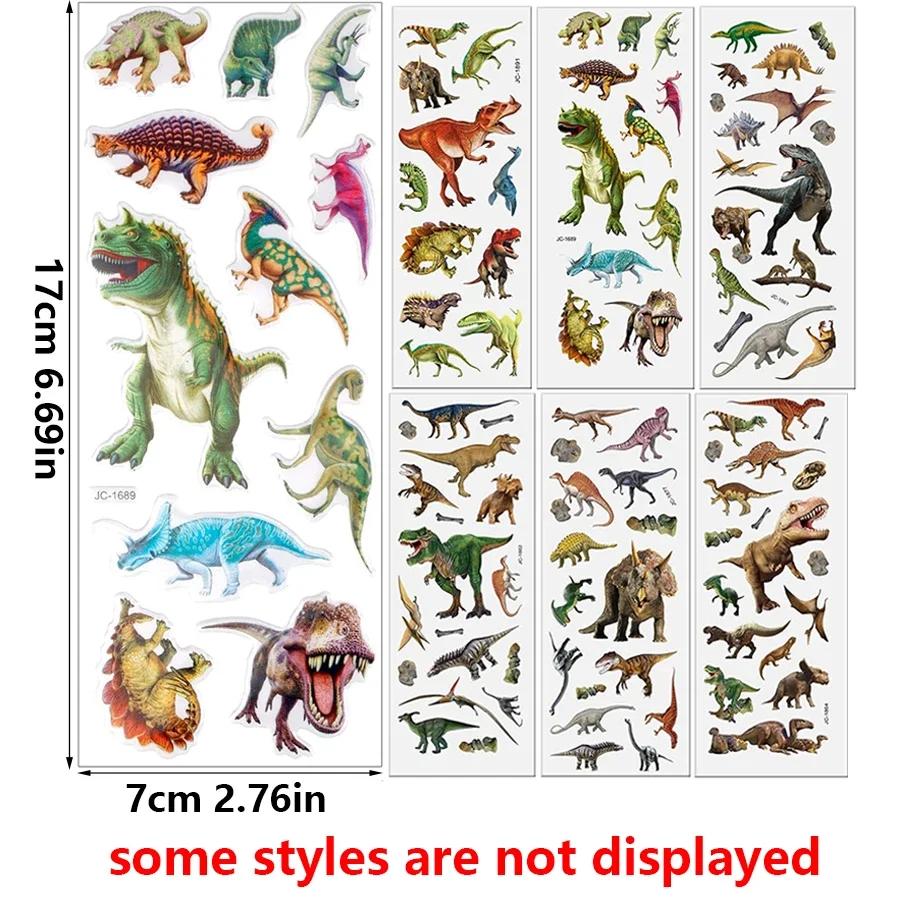 5/10pcs Dinosaur Bubble Stickers Reusable Scrapbook Stickers Phone Case Decor Journals Planners Card Making Creative Project JXB