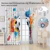 World Cup Football Pattern Blackout Curtain for Boys' Bedroom - High Heat Insulation, Custom Size Available