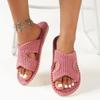 Fashion Women's Warm and comfortable Slippers New Flat Round Head Open Toe Suede Sandals Casual Comfortable Lightweight