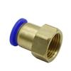 Air Pipe Fitting 10mm 12mm 8mm 6mm 4mm Hose Tube 1/8" 3/8" 1/2" 1/4" Female Thread Brass Pneumatic Straight Connector PCF type