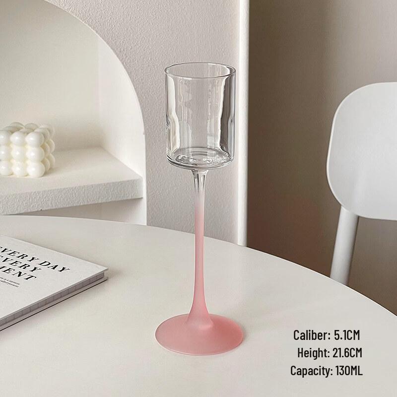 ZISIZ Vintage Frosted Black Champagne Flute