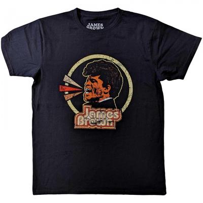 James Brown Unisex Adult Circle Cotton Logo T-Shirt