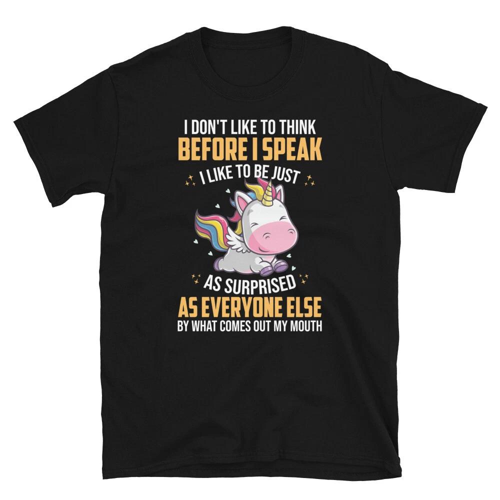 Beofre I Speak Unicorn T-Shirt XL