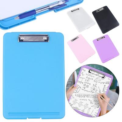A4 Paper Large Capacity Clipboard With Storage Heavy Duty Clipboard With Compartment Multi-Function Clipboard Case With Pen Clip