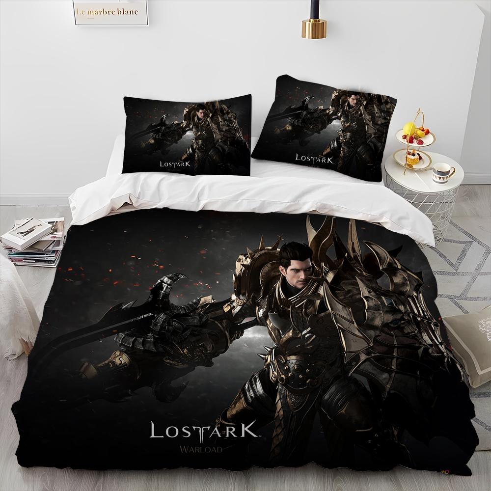 3D Lost ARK Spel Gamer Tecknadstäcke Sängklädesset, Påslakan Sängset Täcke Örngott, King Queen Size Sängklädesset Barn