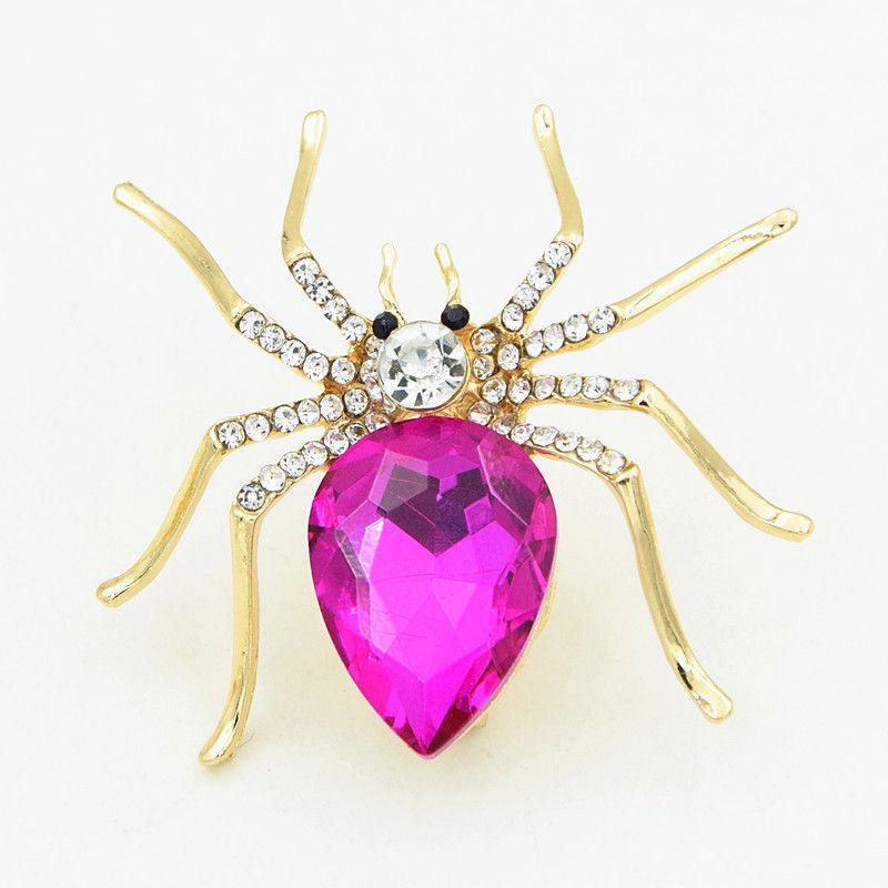 Broșă din Cristal Păianjen: Broșă Eșarfă Diamant la Modă & Accesoriu Bijuterii Decorative