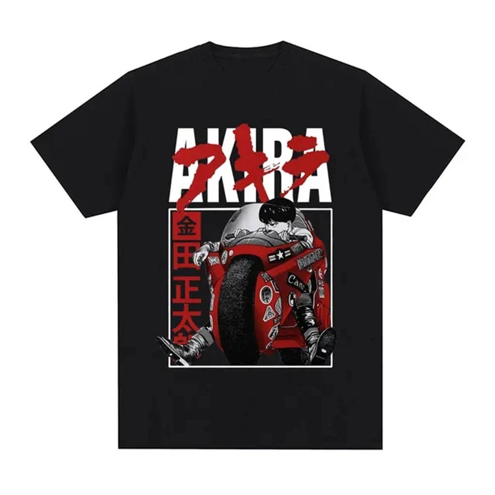Japanese Anime Neo Tokyo Akira T Shirt Movie Science Fiction Manga Shotaro Kaneda Men Short Sleeve T Shirts 100% Cotton