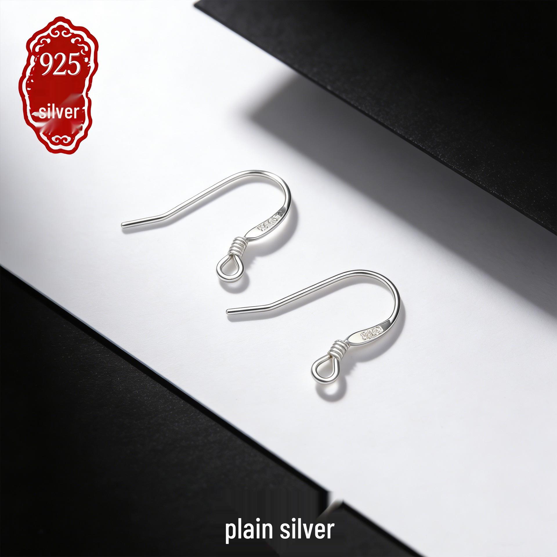 Gold Plated & Silver S925 Sterling Flat Wire Ear Hooks for DIY Earring Accessories