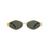Celine Occhiali da Sole con Montatura Irregolare in Lega con Logo Triomphe Donna Occhiali da Sole Oro 4S254CMLB-35SG