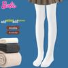 Collants blancs opaques pour filles Barbie