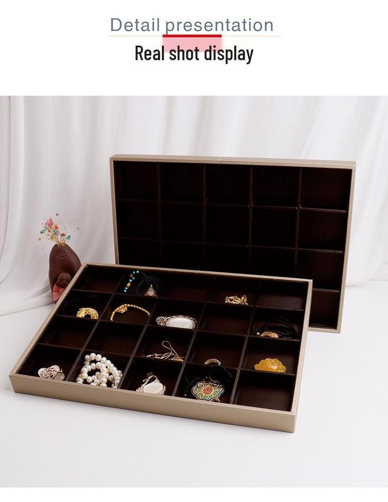 Champagne Brown Jewelry Storage Tray for Rings, Studs, Bracelets, and Necklaces