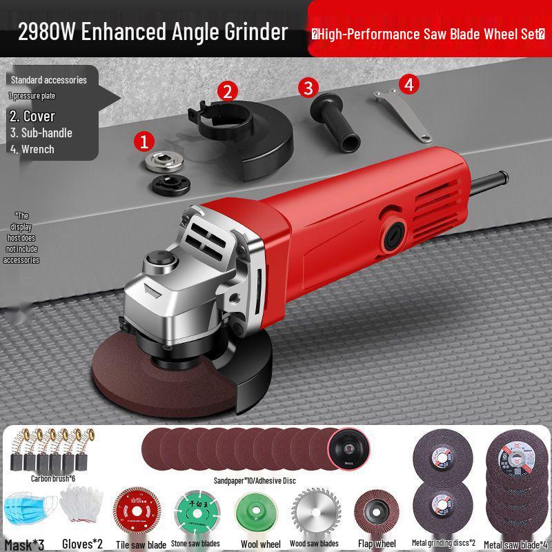 Multifunctional Angle Grinder & Polisher for Household Use