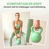 Kettlebell 6 kg Weight Dumbbell Filled with Sand for Beginners Home Strength Training 17 x 17 x 23 cm Green