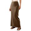 Women's Soft Fashion Casual Long Skirt High Waist Elegant Exquisite Long Skirt