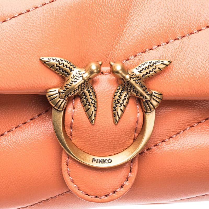 PINKO Women's Micro Puff Chain Shoulder Bag