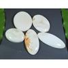 252Cts. Natural White Scolecite Oval Cabochon Loose Gemstone 5 Pcs Lot A-282
