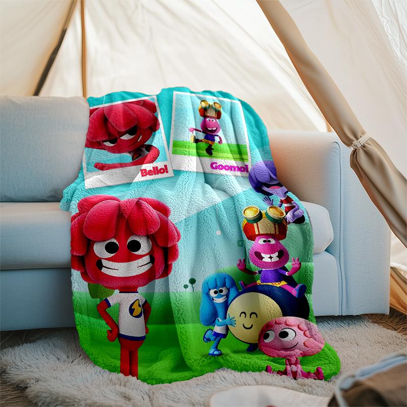 Deka s motivem Huggy Wuggy Perfektní na pohovku postel Cestování Venkovní použití Lze prát v pračce Útulná Odolná